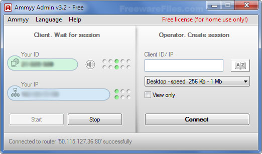 Ammyy Admin - Descargar gratis para Windows 7